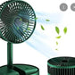Portable USB Rechargeable Fan | Handheld 3 Speed Strong Wind Electric Small Mini Cooling Fan (random color)
