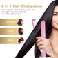 2-in-1 Mini Hair Straightener & Curler – Portable Thermostatic Ceramic Flat Iron for Dry & Wet Hair Styling - Random Color